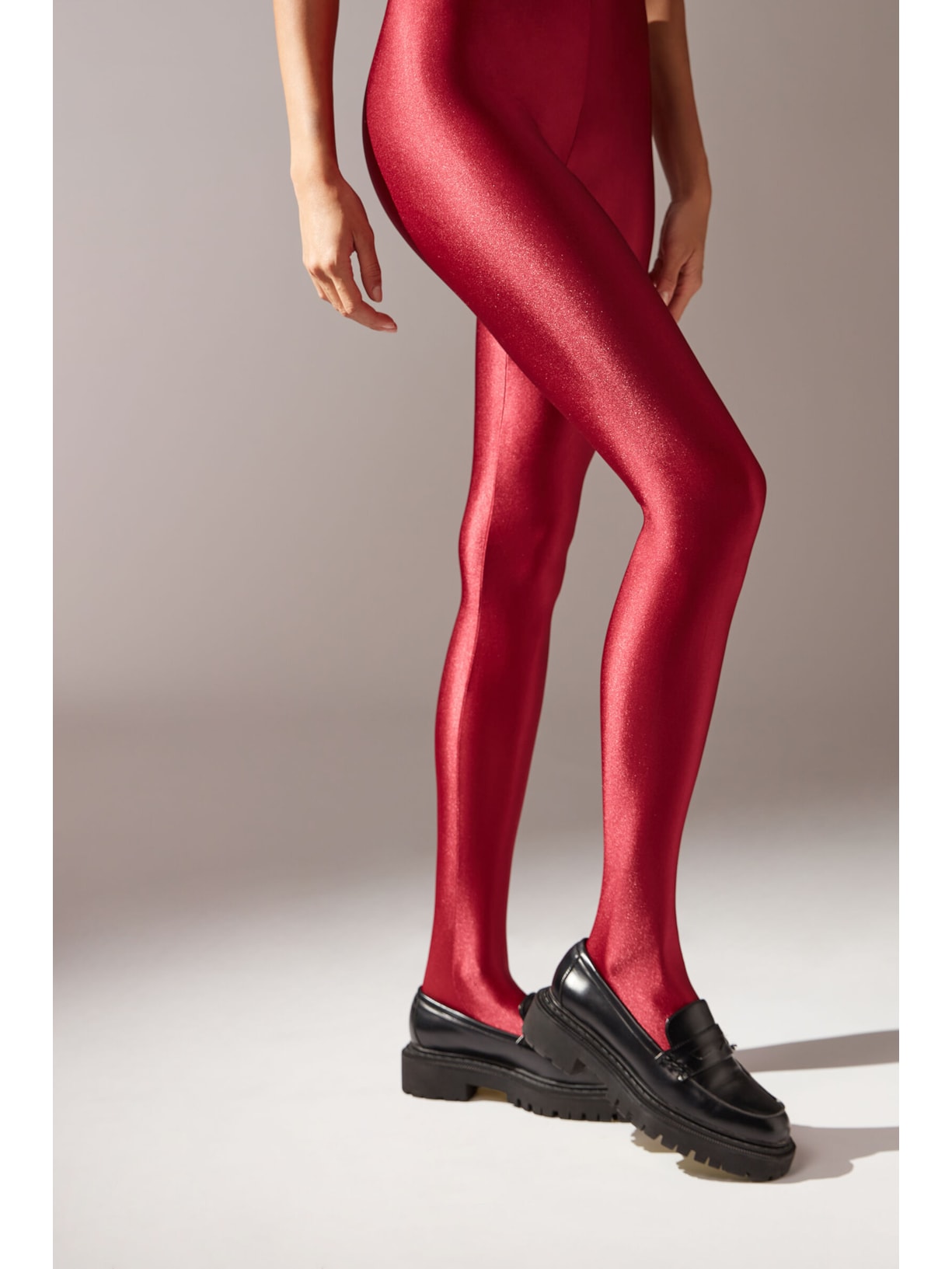 Meia-Calça Superbrilhante Vermelho Calzedonia