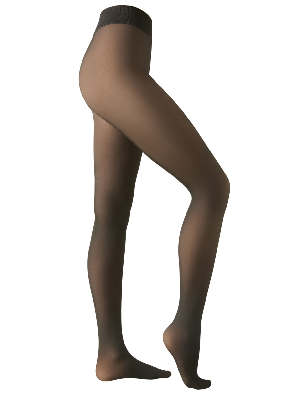 Meia-Calça Térmica Efeito Transparente Fio 120 - Preto