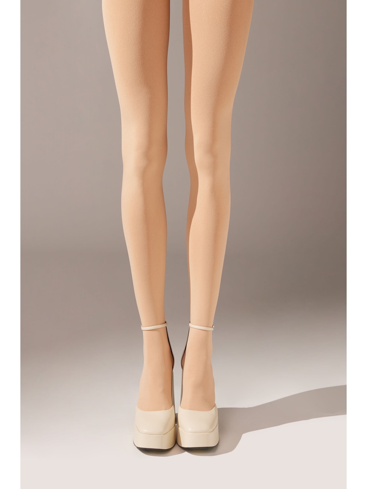 Meia-Calça Térmica Ultra Opaca Bege Calzedonia