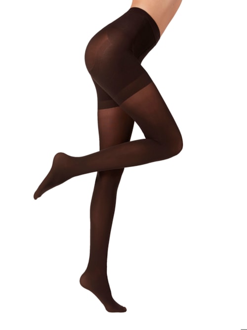 Meia Calça Total Shaper Fio 50 - Marrom