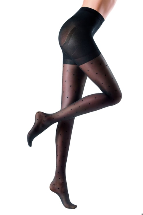 Meia Calça Total Shaping Poás - Preto