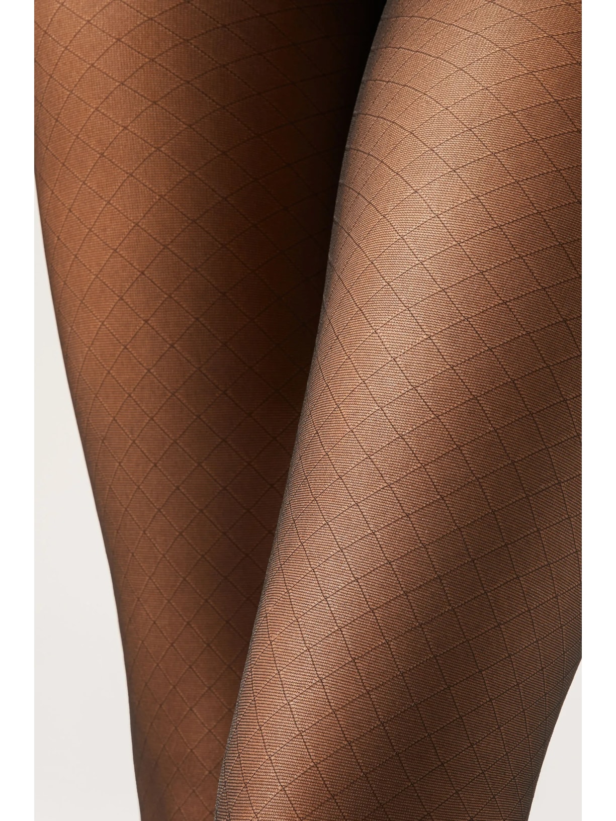 Meia-Calça Transparente Com Losangos Preto Calzedonia