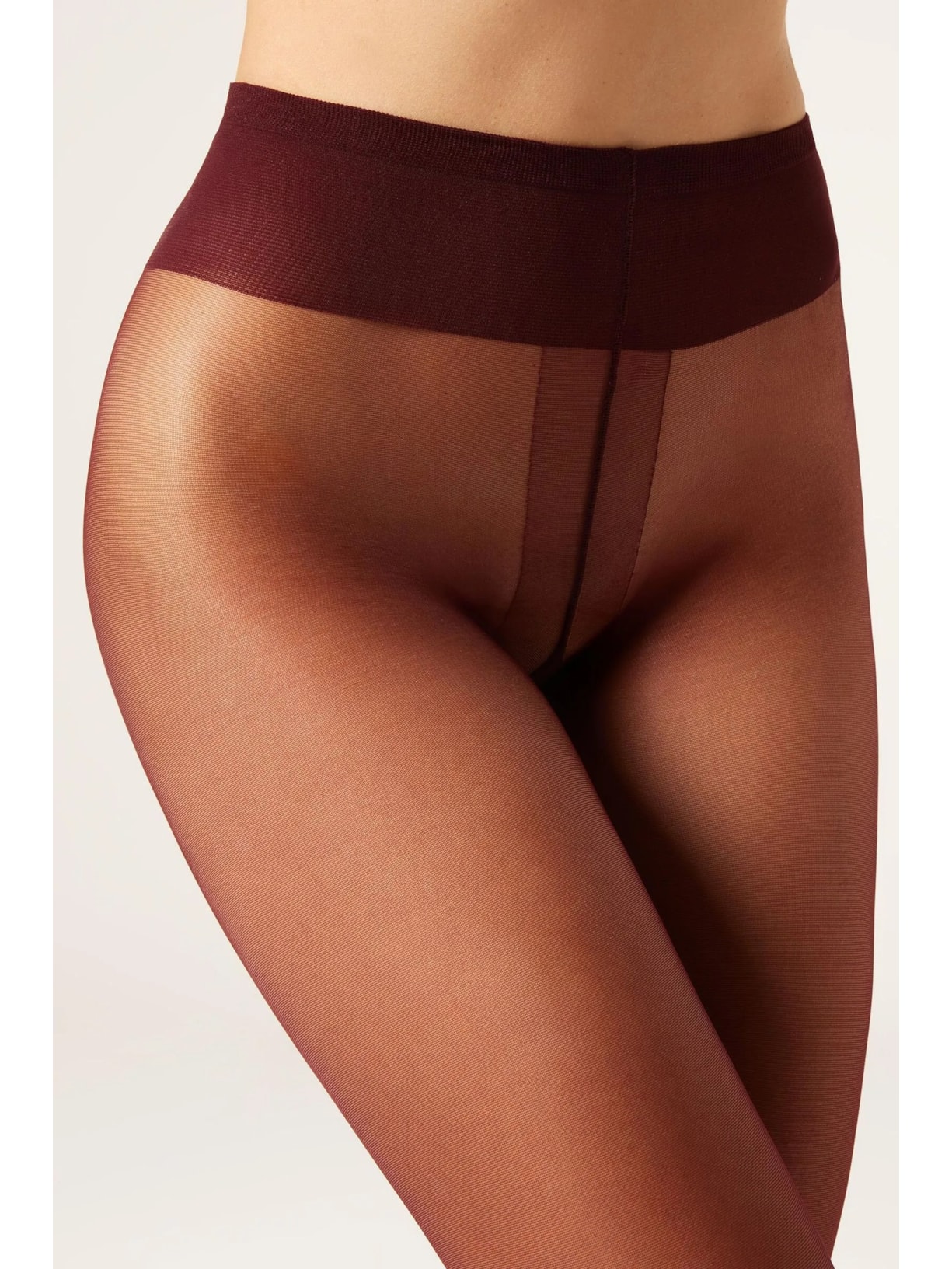 Meia-Calça Transparente Fio 20 Bordô Calzedonia
