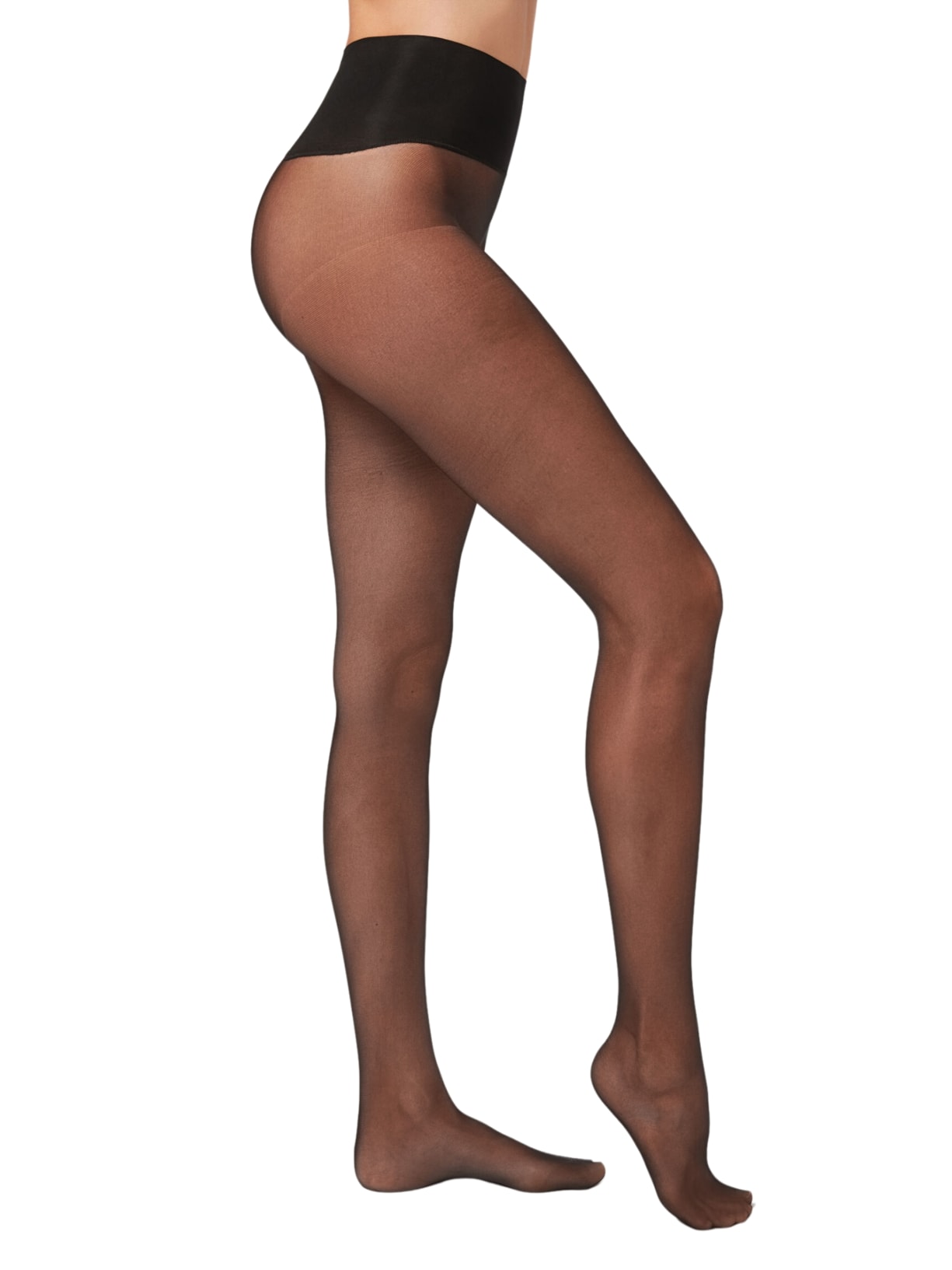 Meia-Calça Transparente Fio 20 - Preto