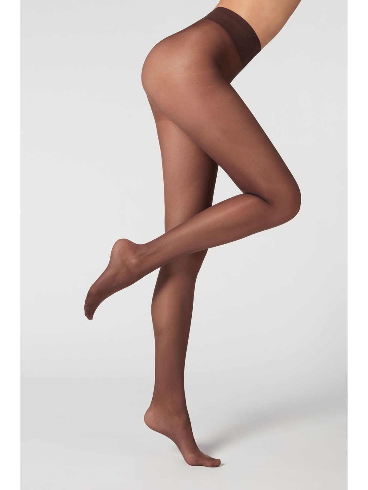 Meia Calça Transparente Fio 40 Marrom Calzedonia