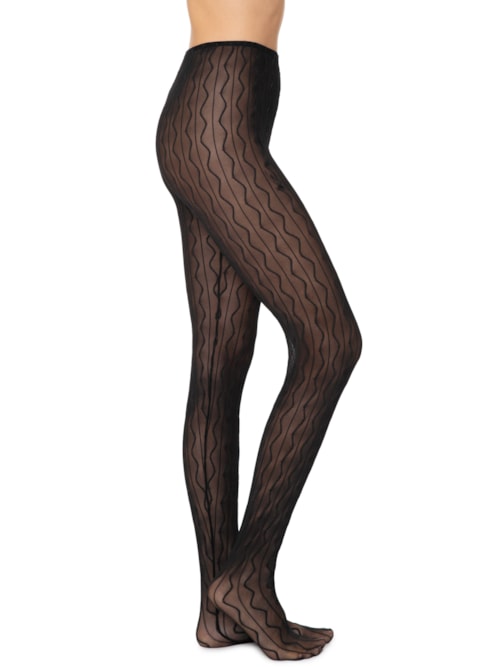 Meia Calça Transparente - Preta