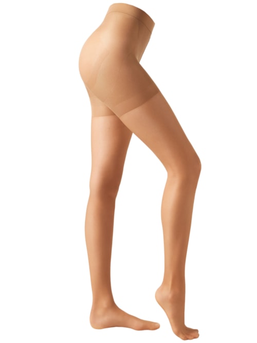 Meia-Calça Transparente Strong Sculpt Fio 15 - Bege