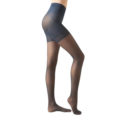Meia-Calça Transparente Strong Sculpt Fio 30 - Azul