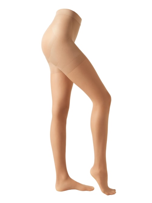 Meia-Calça Transparente Strong Sculpt Fio 30 - Bege