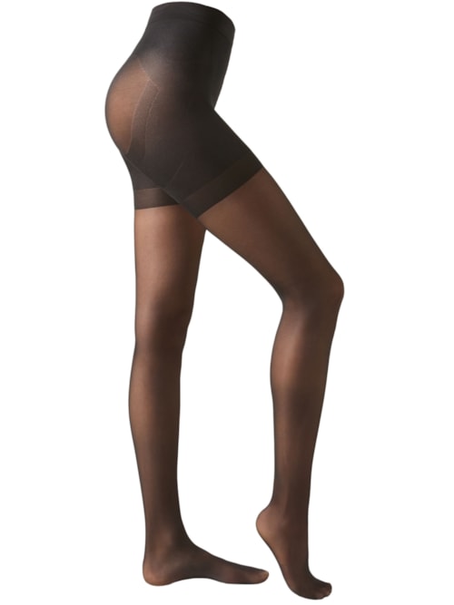 Meia-Calça Transparente Strong Sculpt Fio 30 - Preto