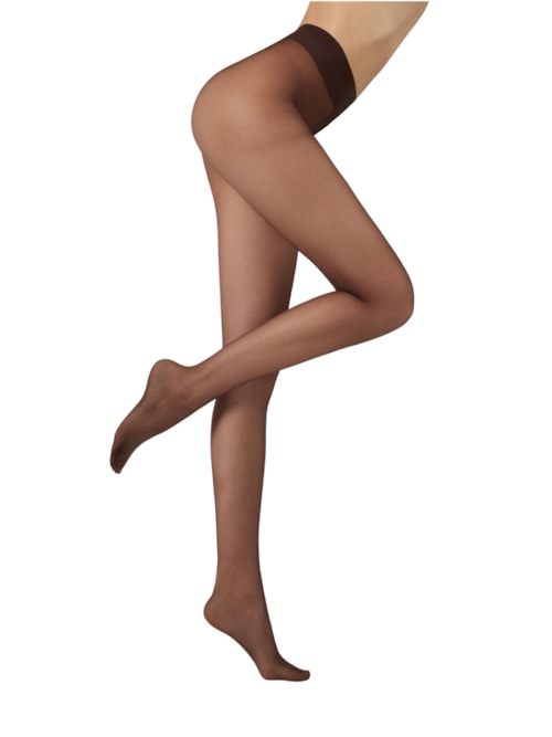 Meia Calça Ultra Mate Transparente Fio 20 Premium - Marrom