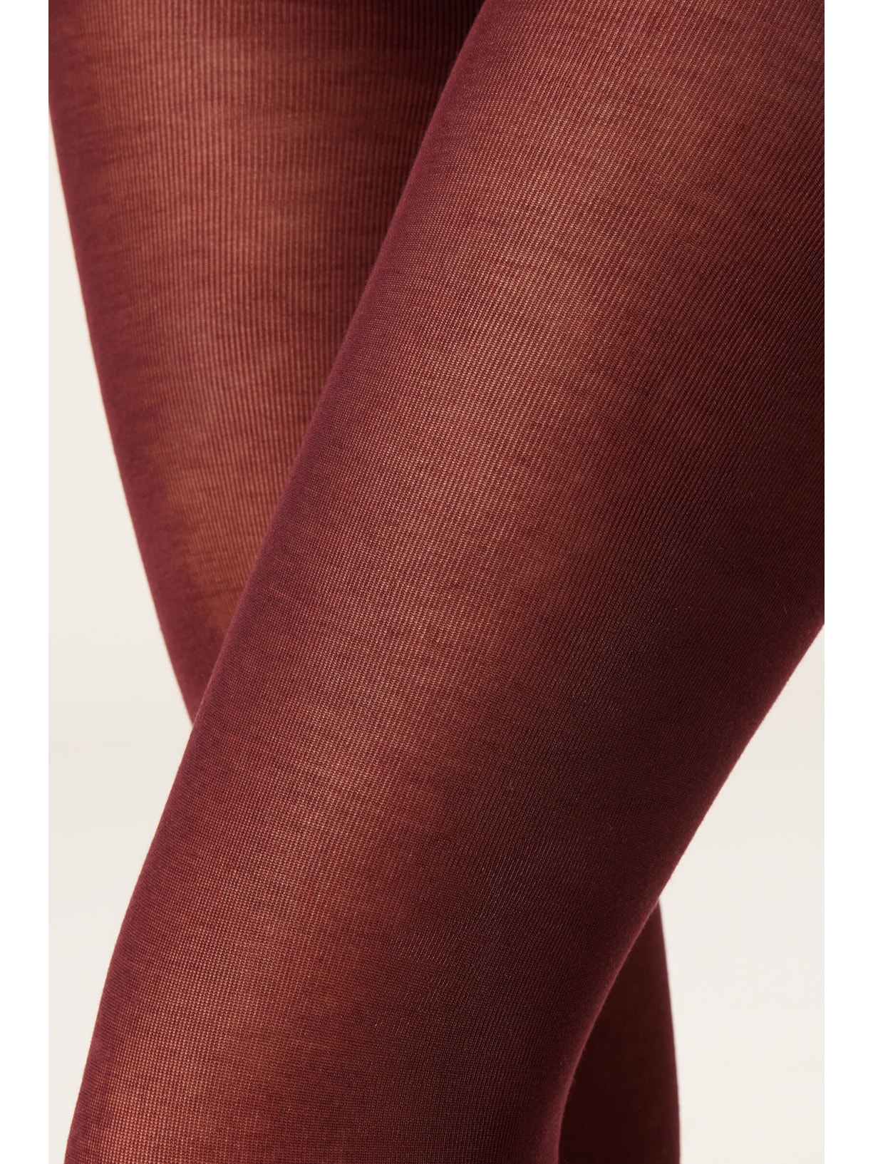 Meia-Calça Ultralight Com Cashmere Bordô Calzedonia