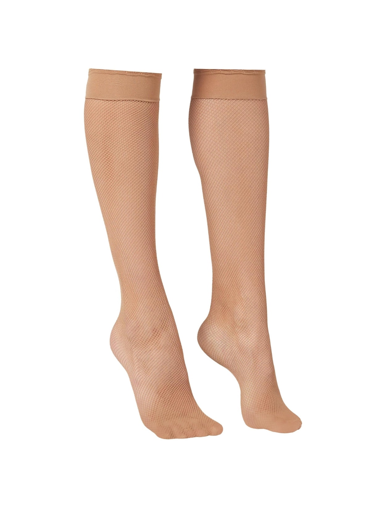 Meia Cano Alto Arrastão - Bege