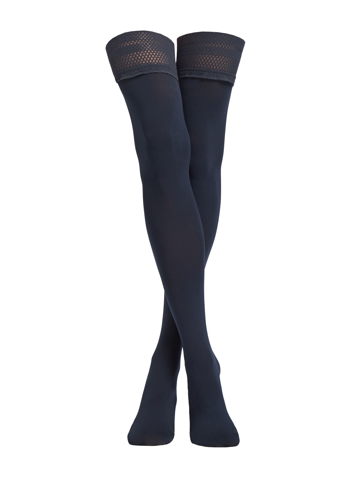 Meia Cinta Liga Fio 50 Soft Touch - Azul