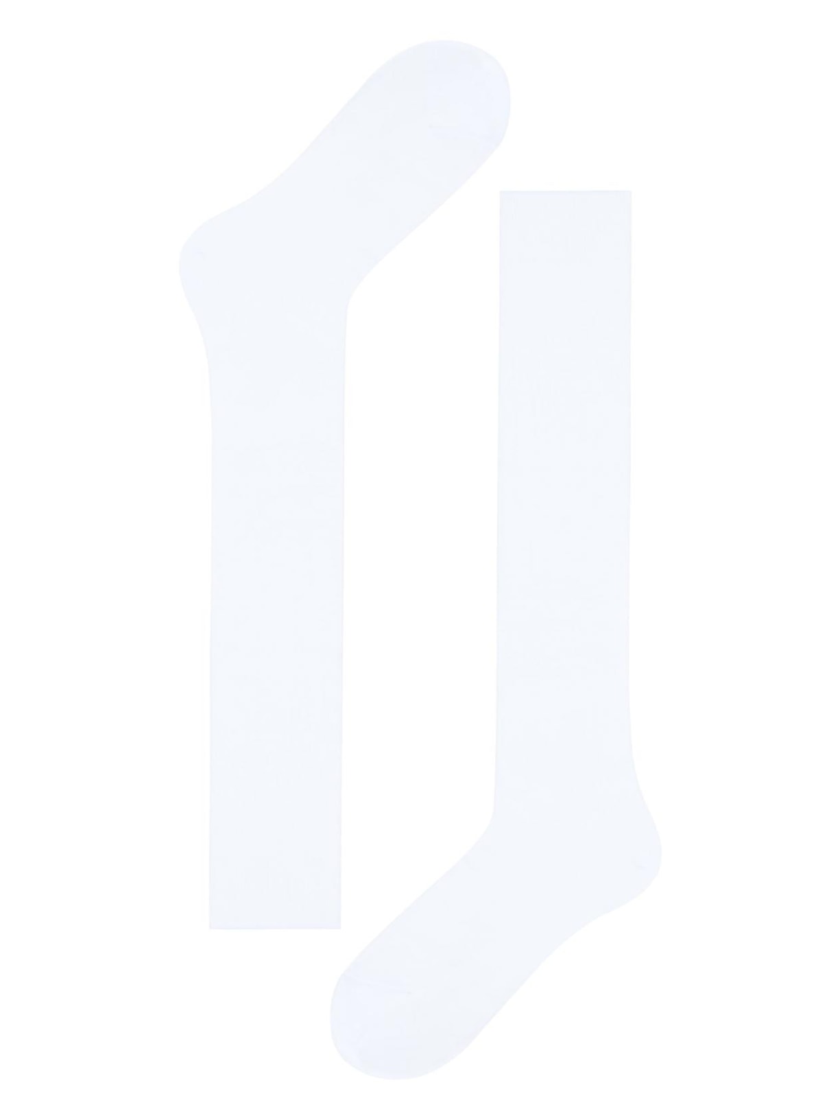 Meia Comprida Em Fio De Escócia - Branco