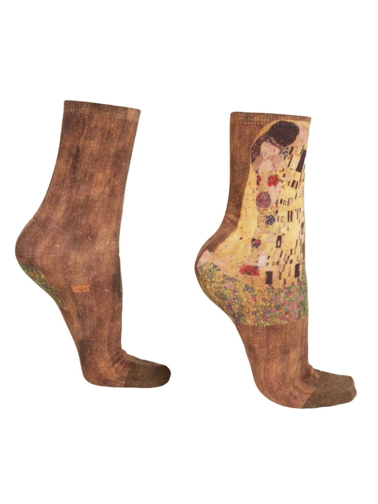 Meia Curta Art Museum - Marrom