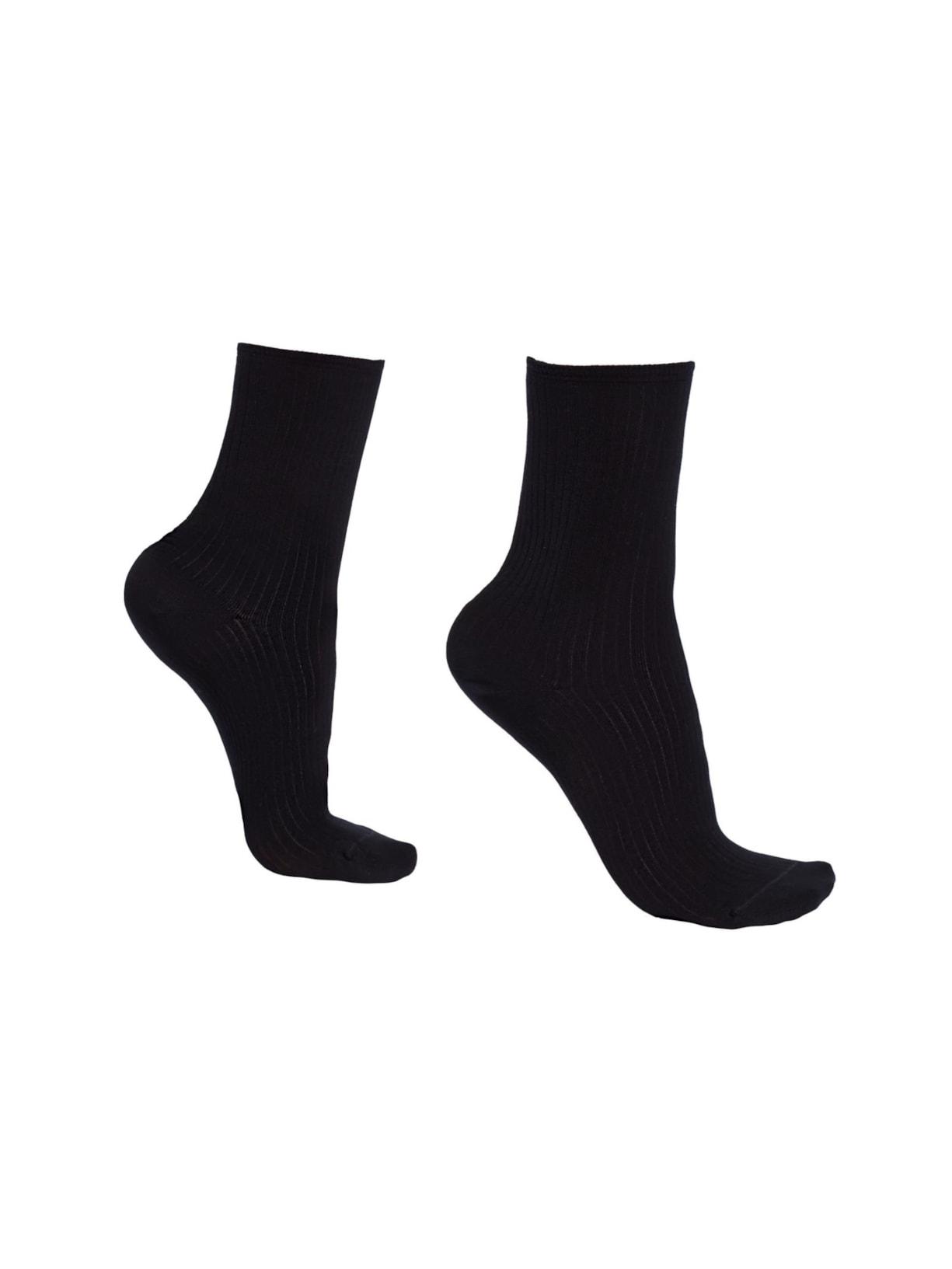 Meia Curta Canelada - Azul