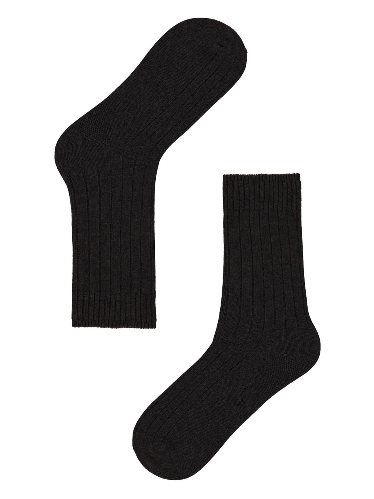 Meia Curta Canelada - Marrom