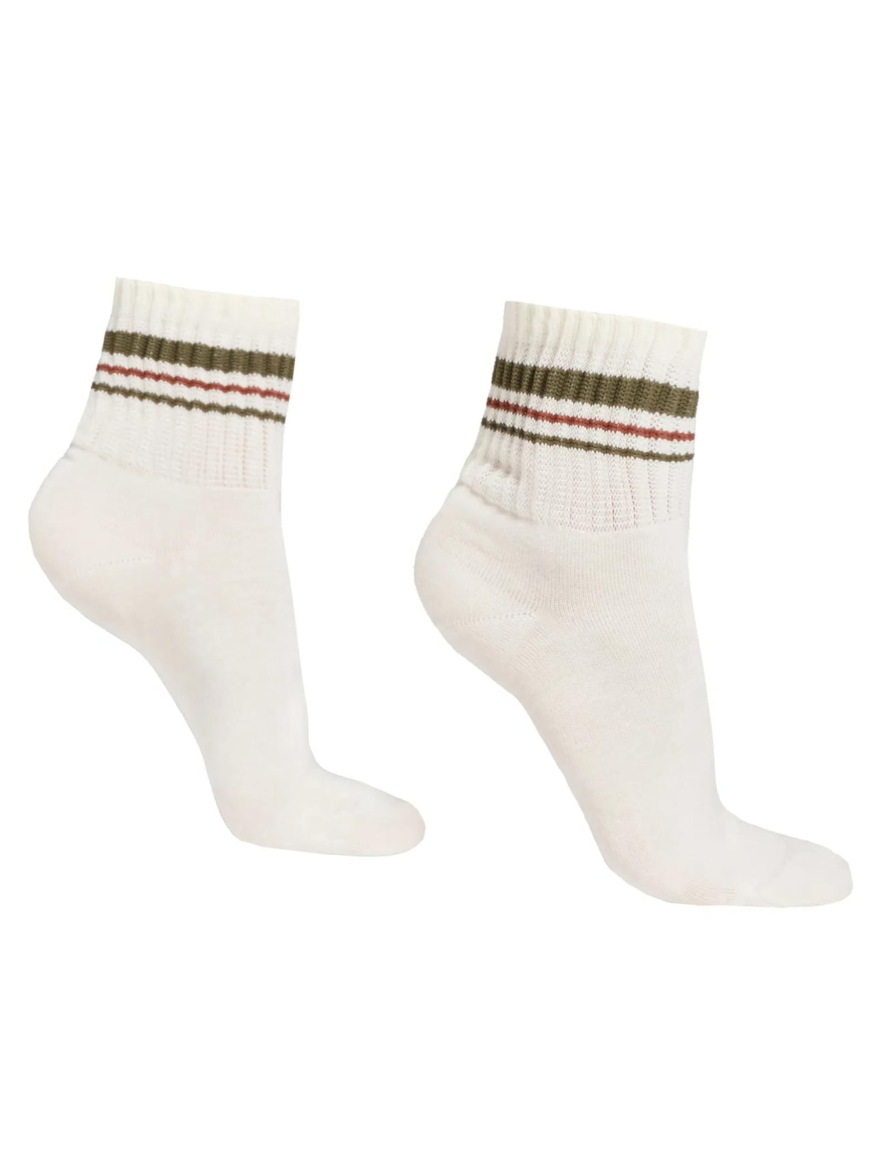 Meia Curta Canelada Soft - Branco