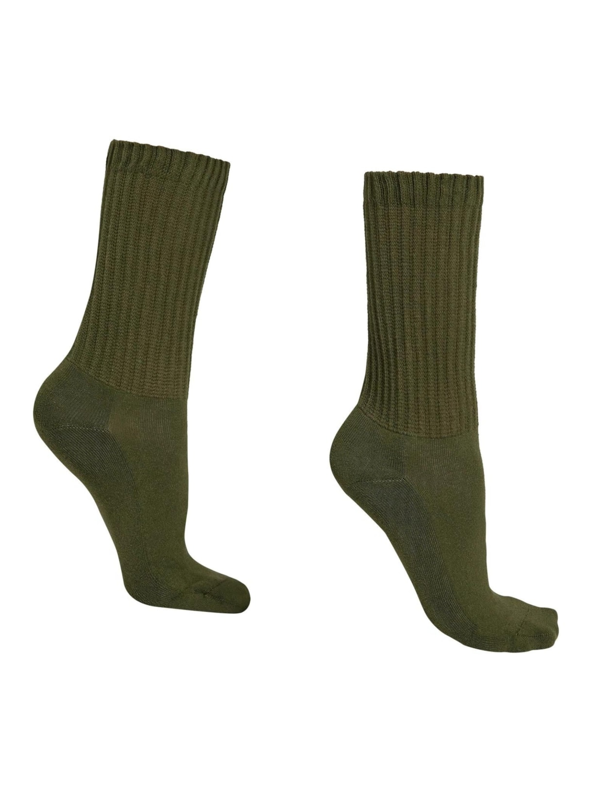 Meia Curta Canelada Soft - Verde