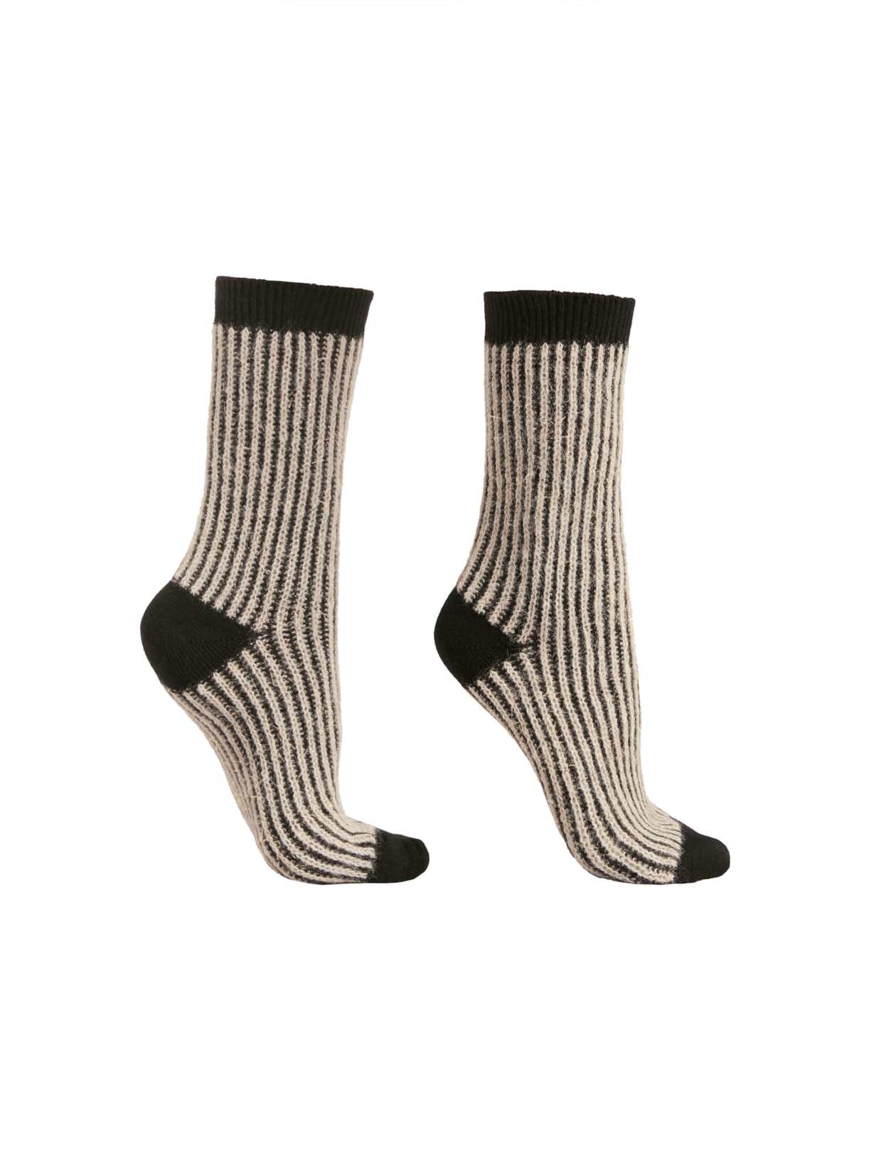 Meia Curta Com Cashmere e Glitter Preto Calzedonia