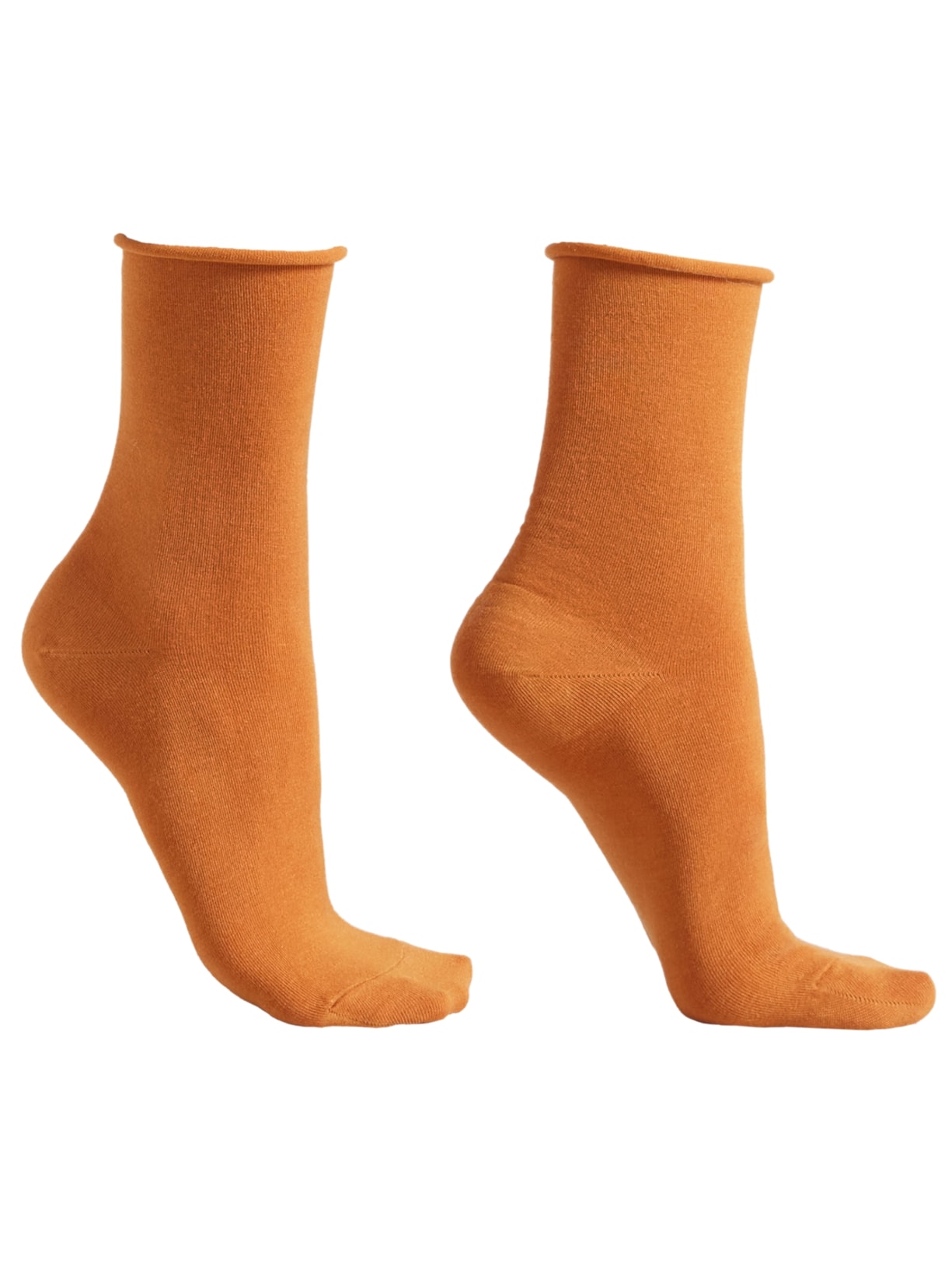 Meia Curta Com Cashmere - Marrom