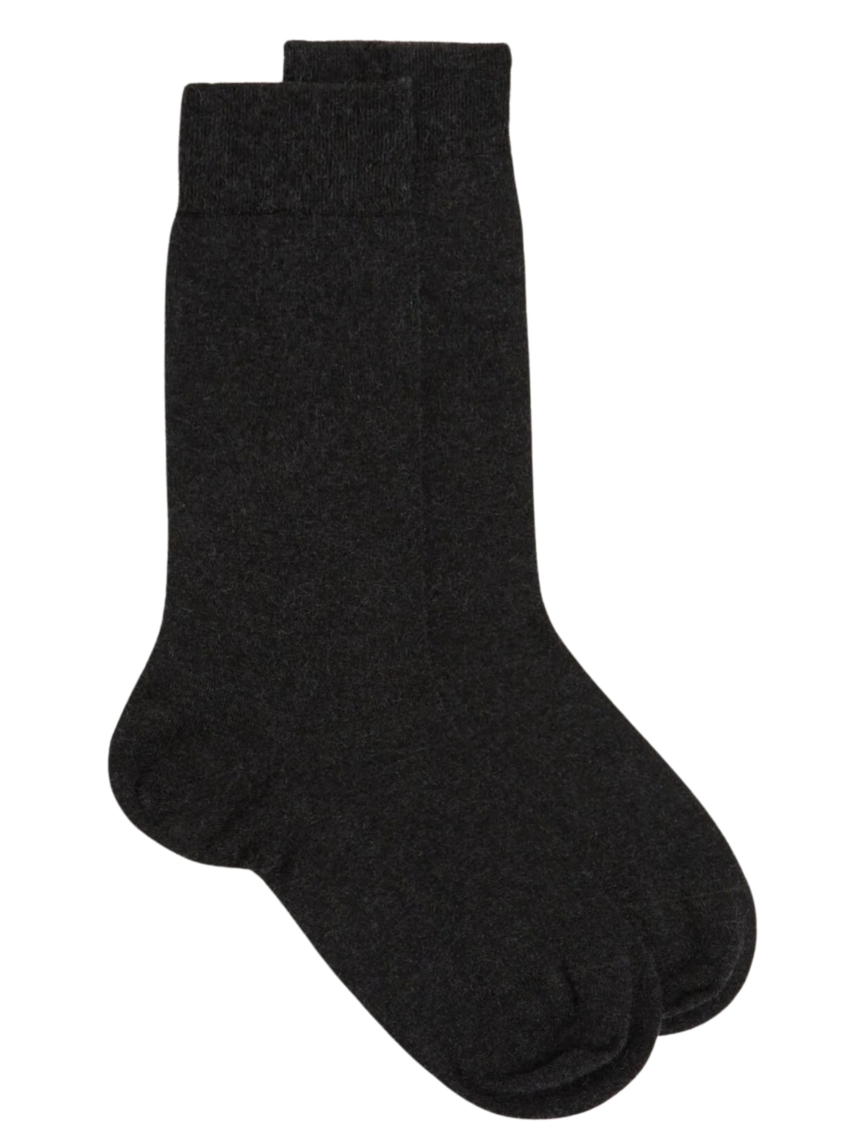 Meia Curta Com Cashmere Masculina - Cinza