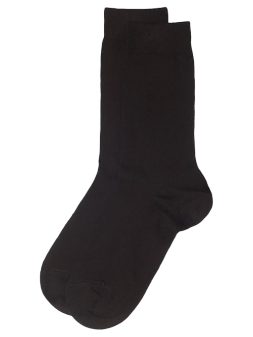 Meia Curta Com Cashmere Masculina - Marrom