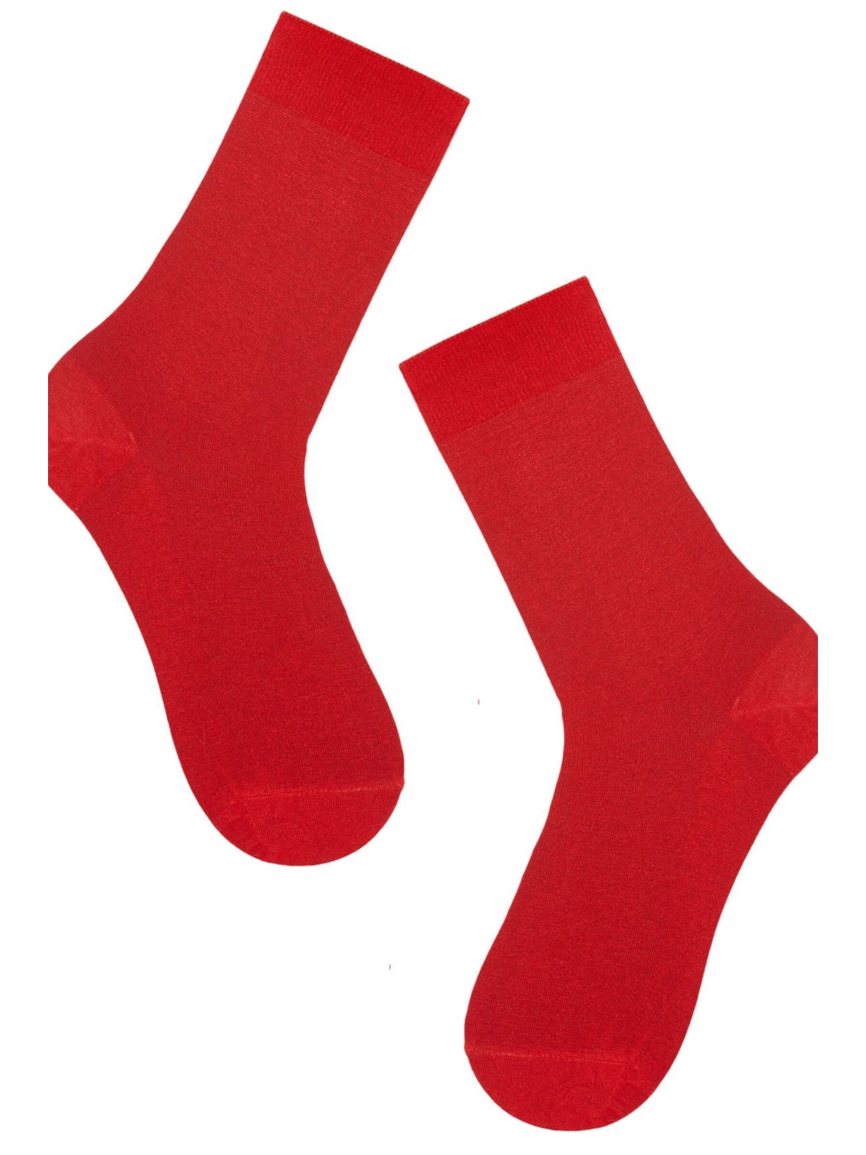 Meia Curta Com Cashmere - Vermelho