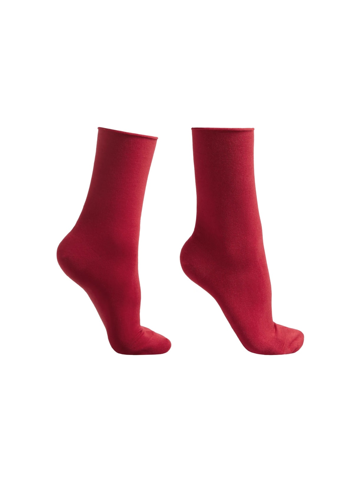 Meia Curta Com Cashmere Vermelho Calzedonia