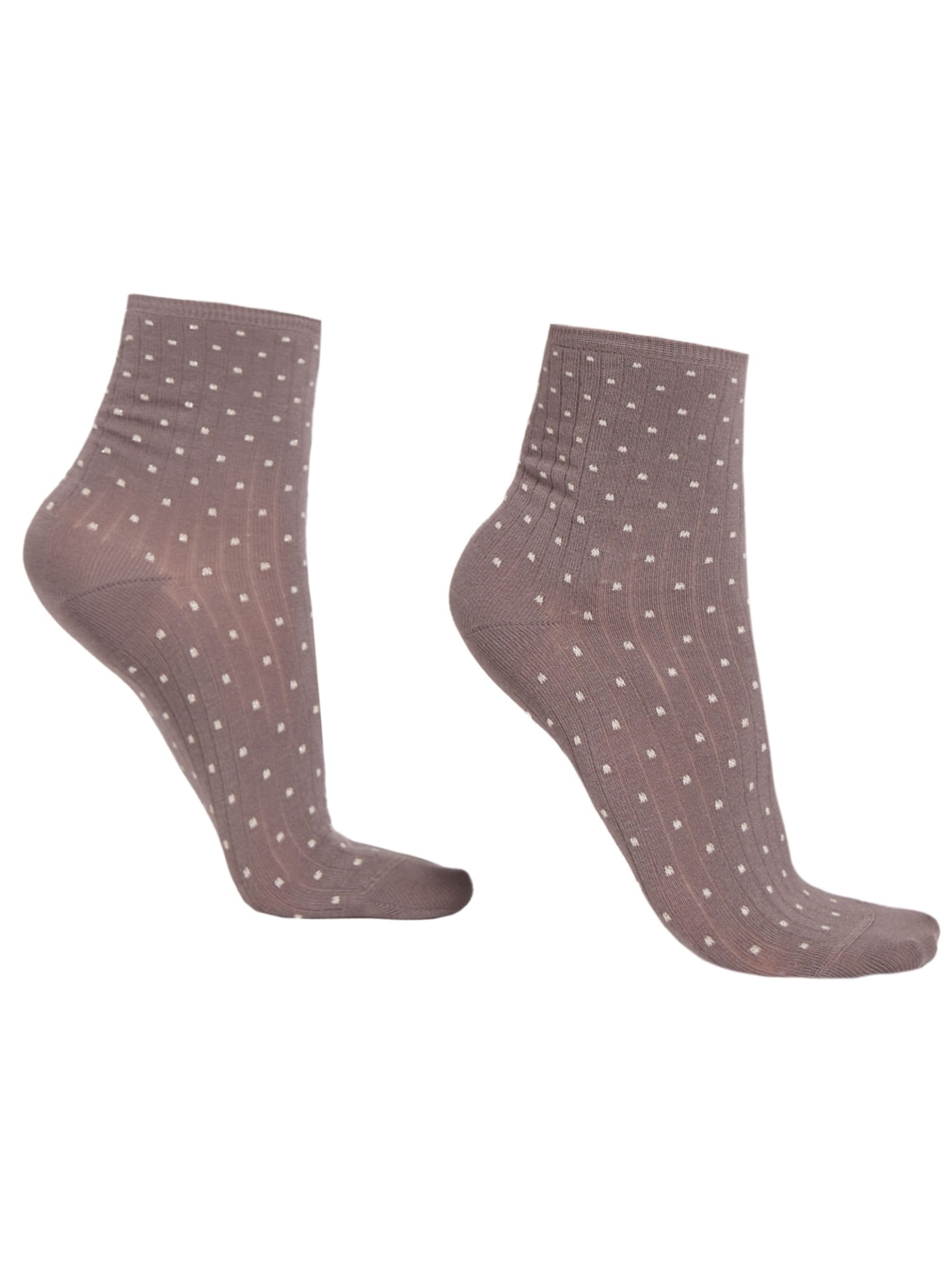 Meia Curta Com Poás - Cinza