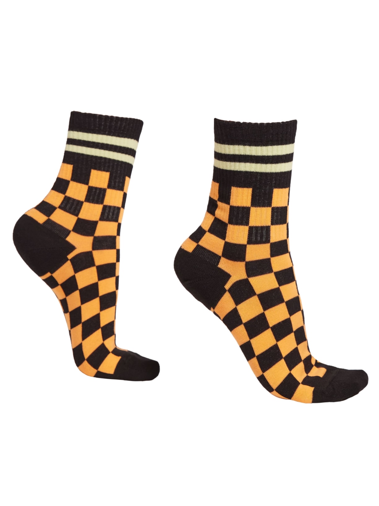 Meia Curta Efeito Rasgado - Preto