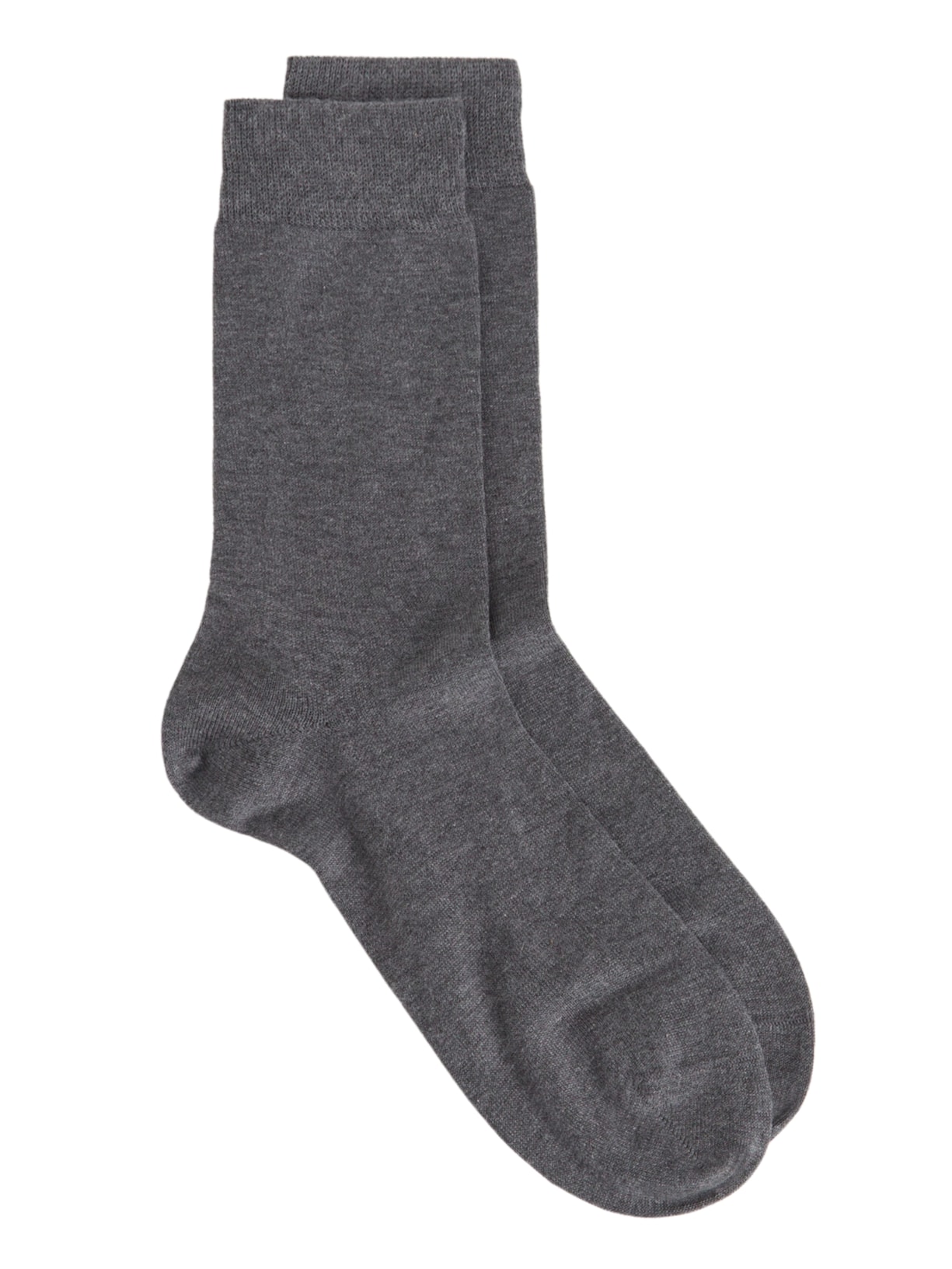 Meia Curta Em Algodão Quente Masculina - Cinza