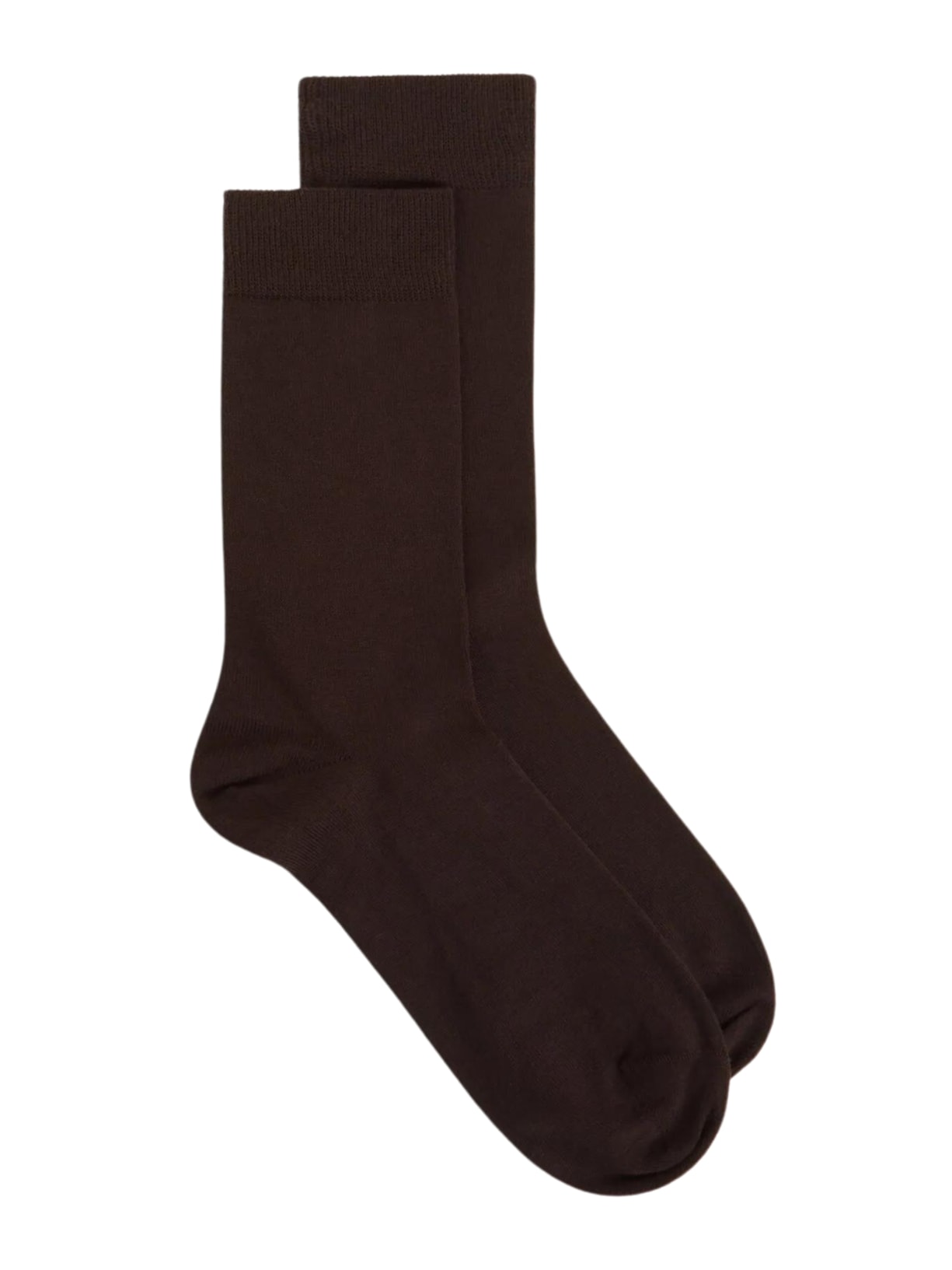 Meia Curta Em Algodão Quente Masculina - Marrom