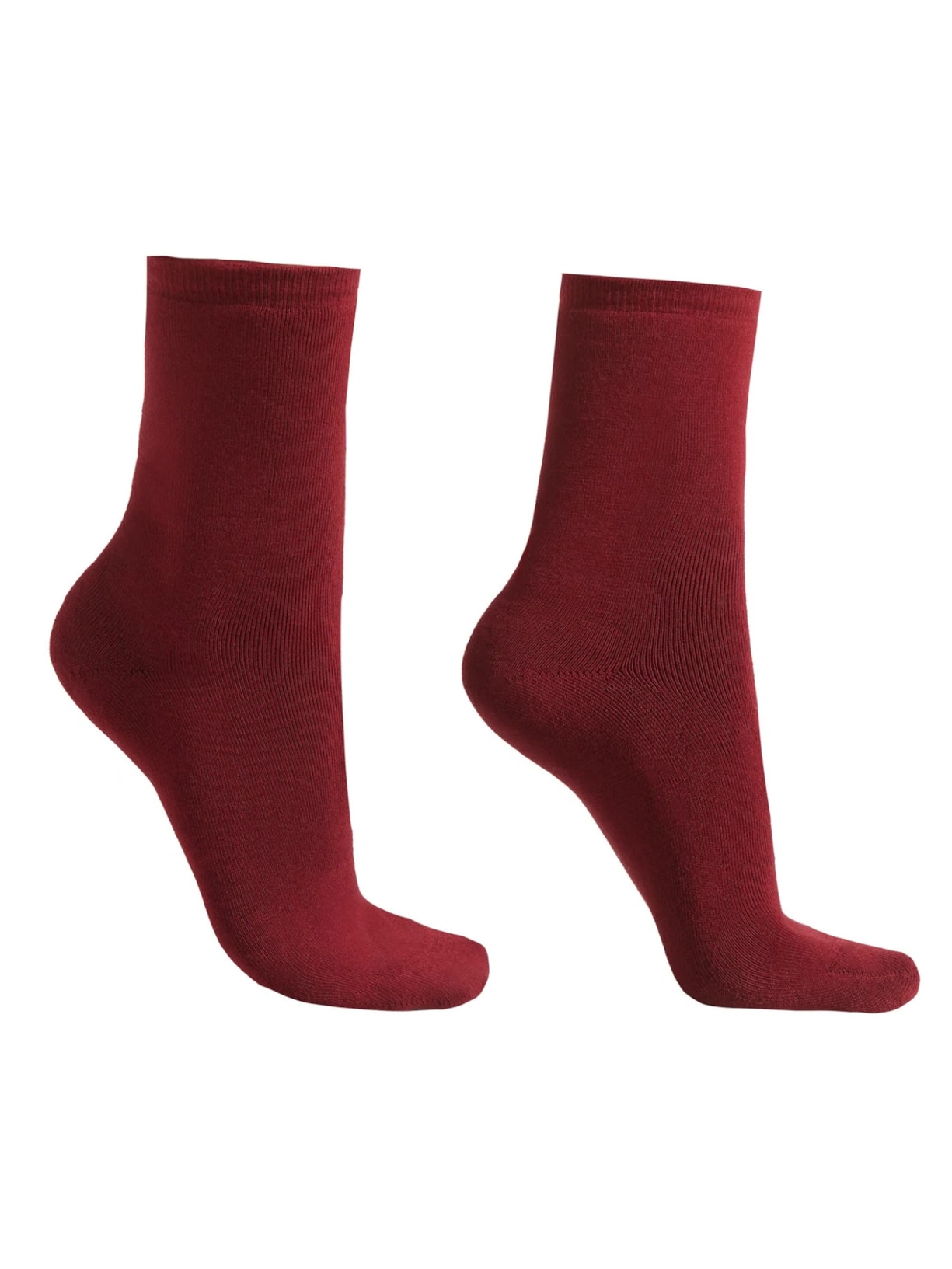 Meia Curta Em Algodão Térmico - Vermelho