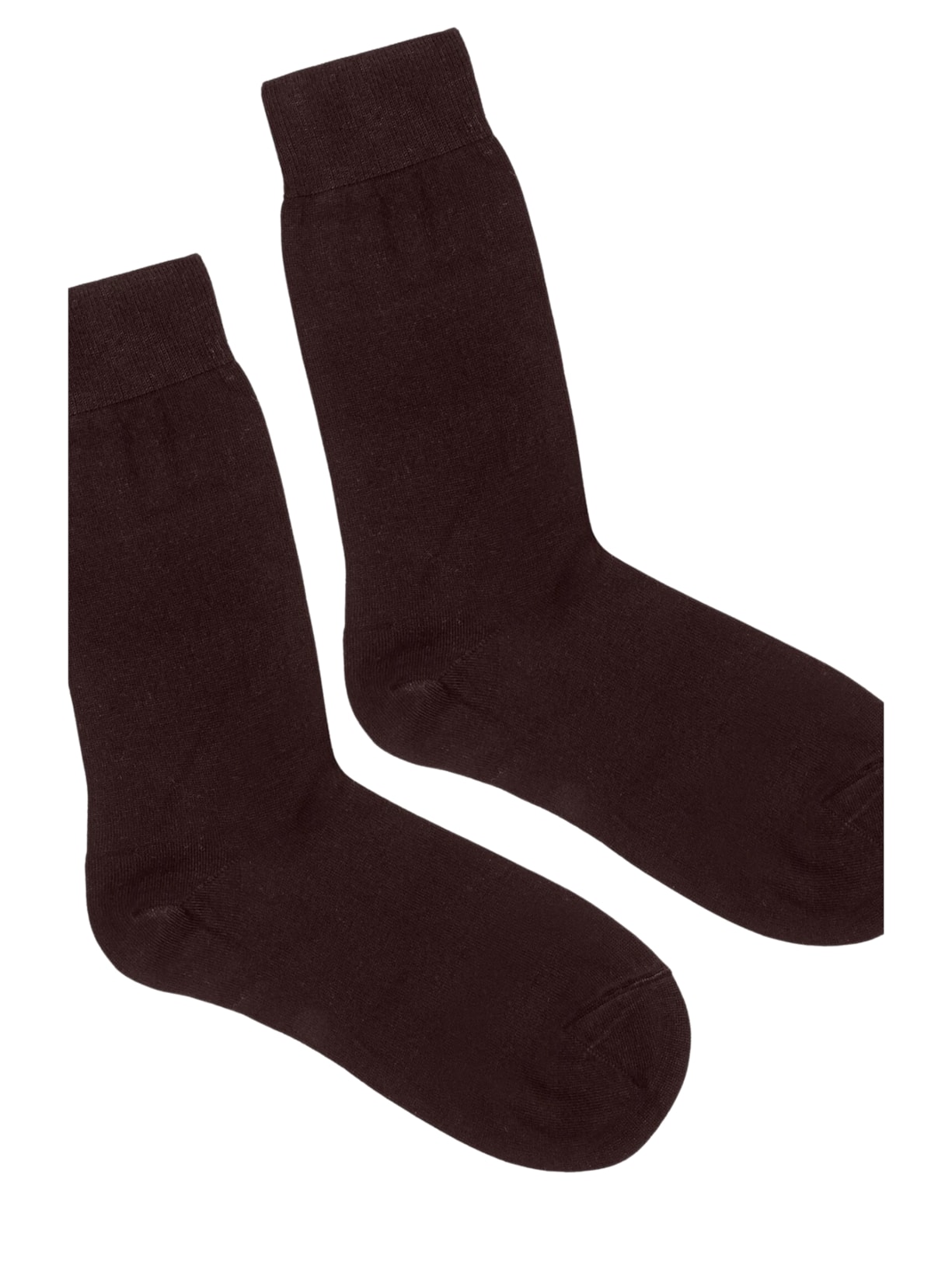 Meia Curta Em Cashmere Masculina - Marrom