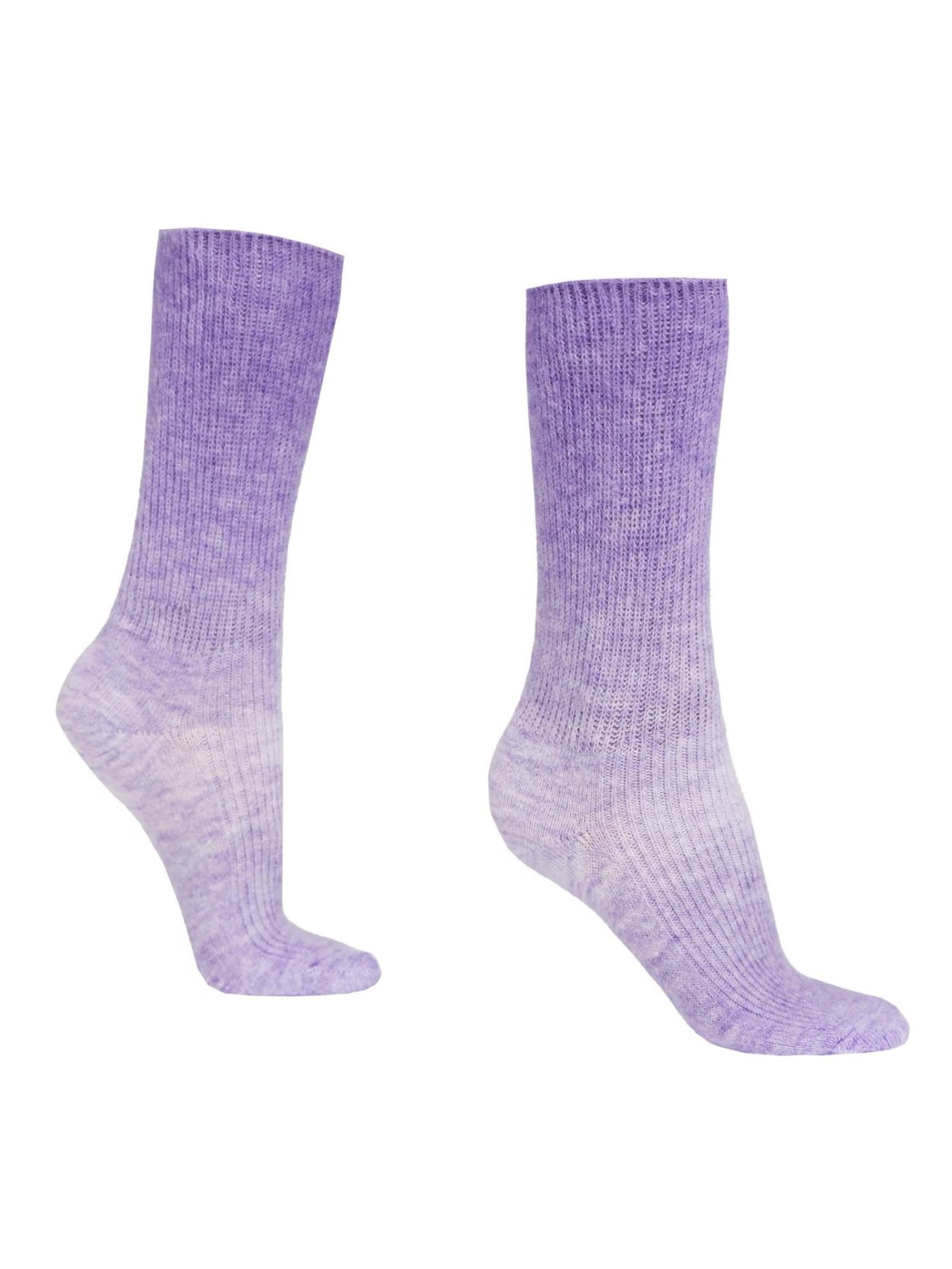 Meia Curta Em Lã Soft - Roxo