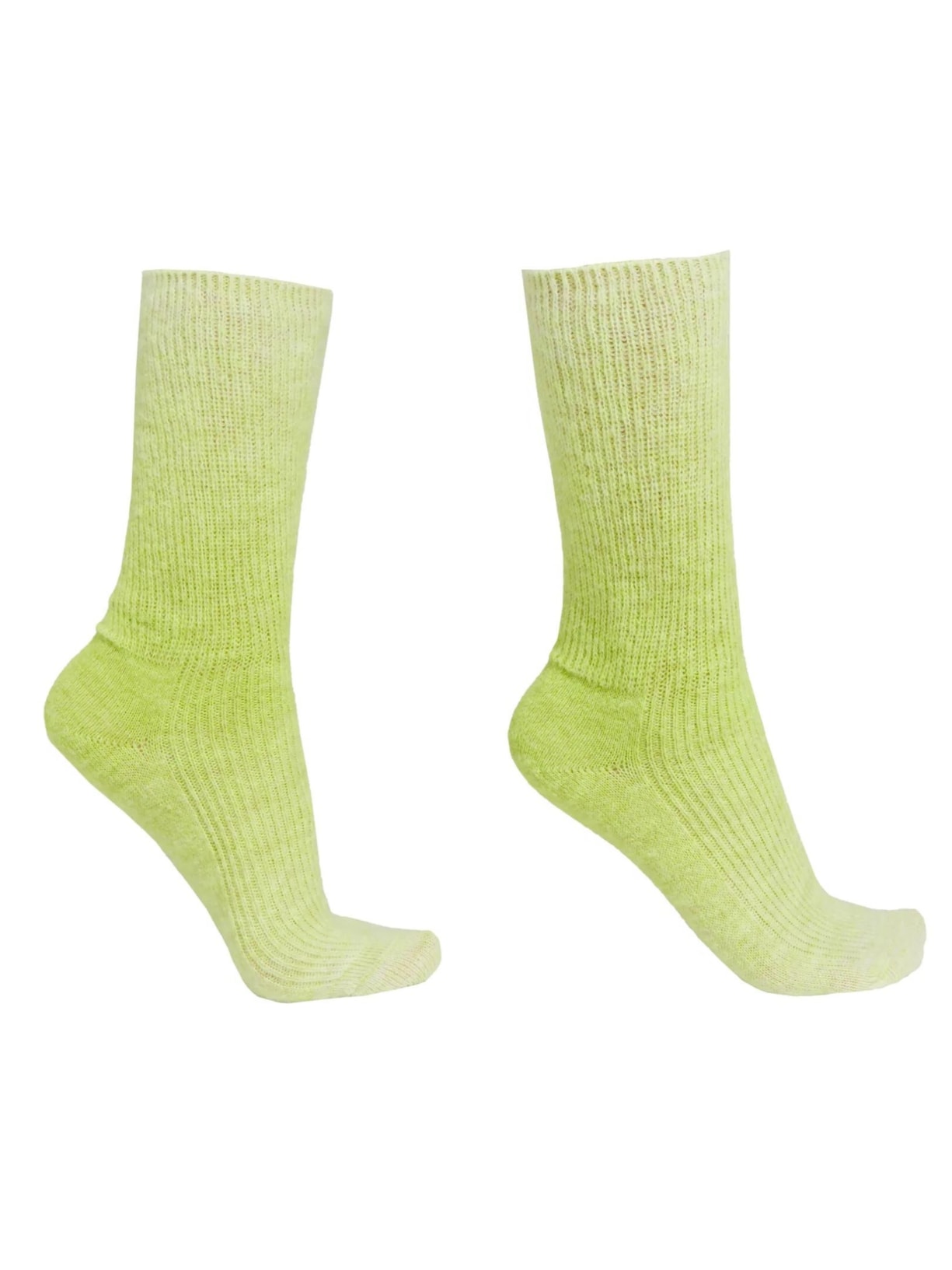 Meia Curta Em Lã Soft - Verde