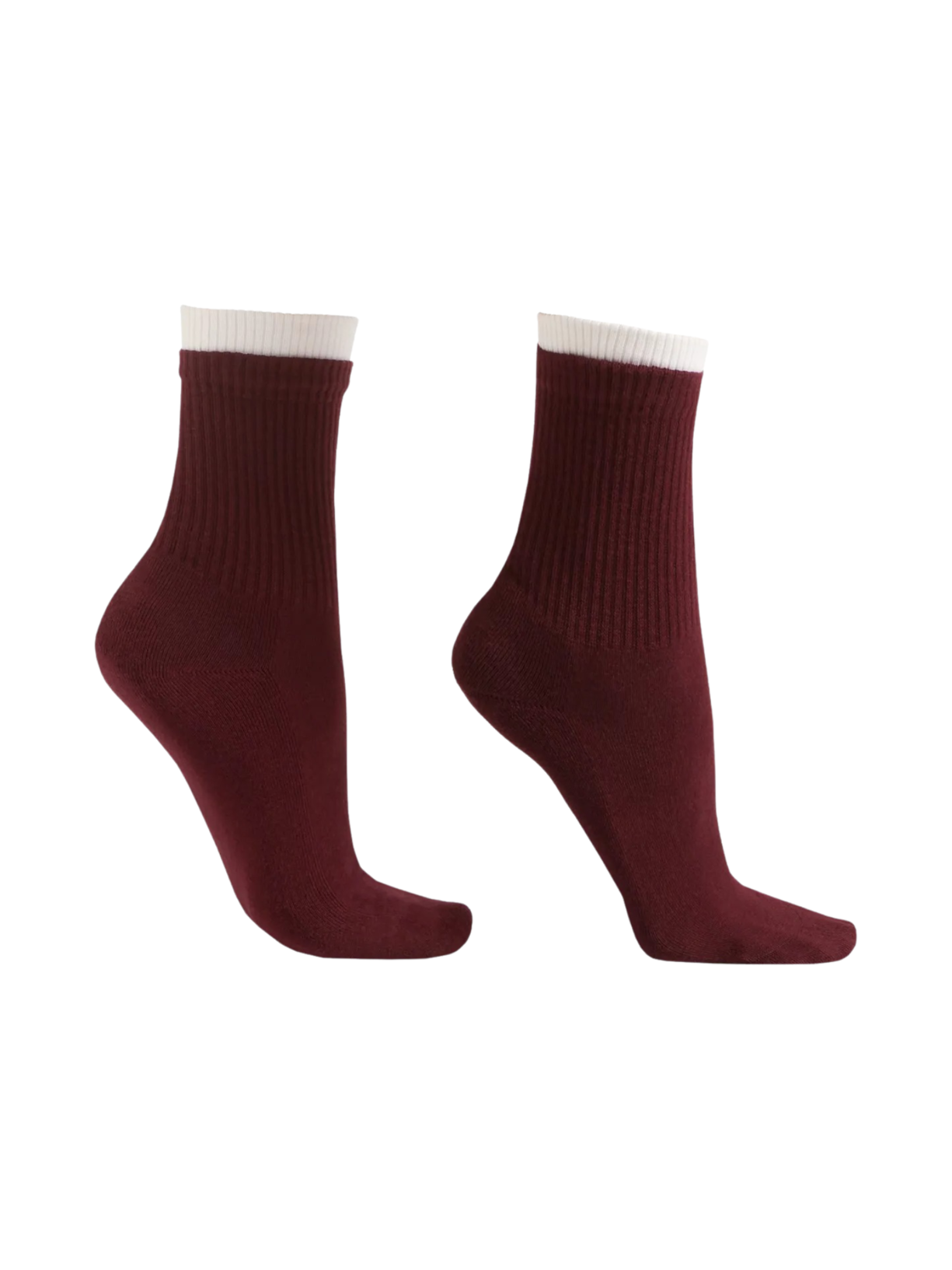 Meia Curta Esportiva Em Algodão Bordô Calzedonia
