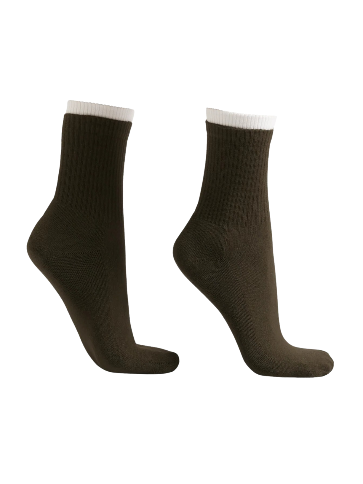 Meia Curta Esportiva Em Algodão - Verde