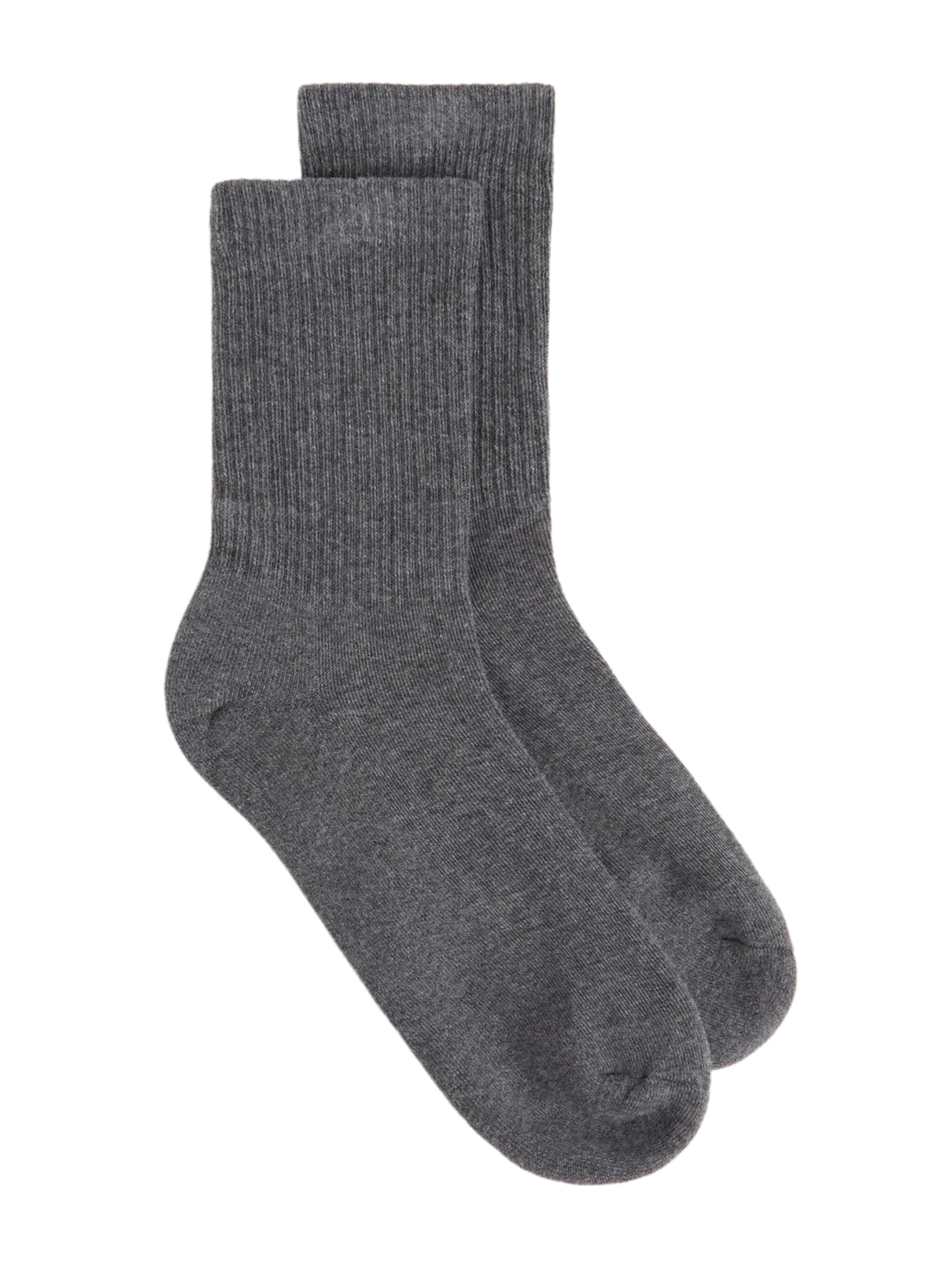 Meia Curta Esportiva Unissex - Cinza