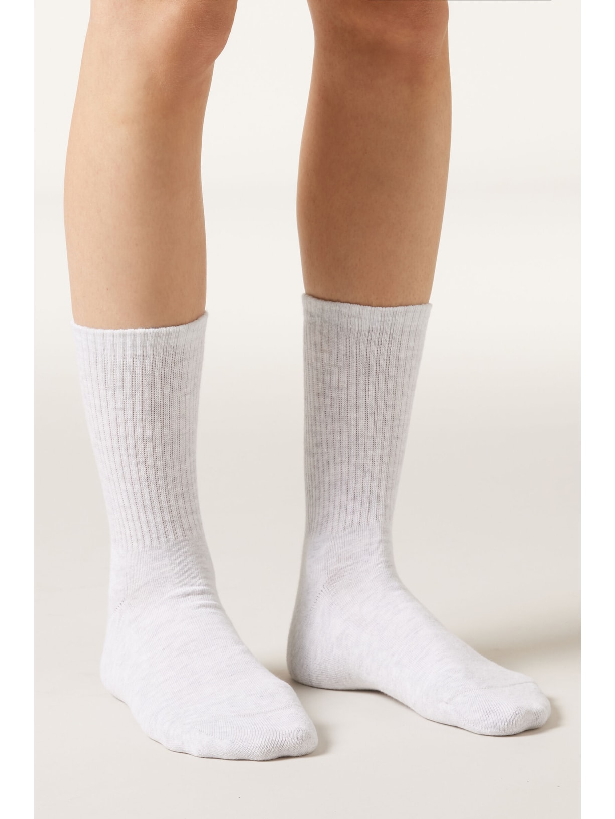 Meia Curta Esportiva Unissex Cinza Calzedonia