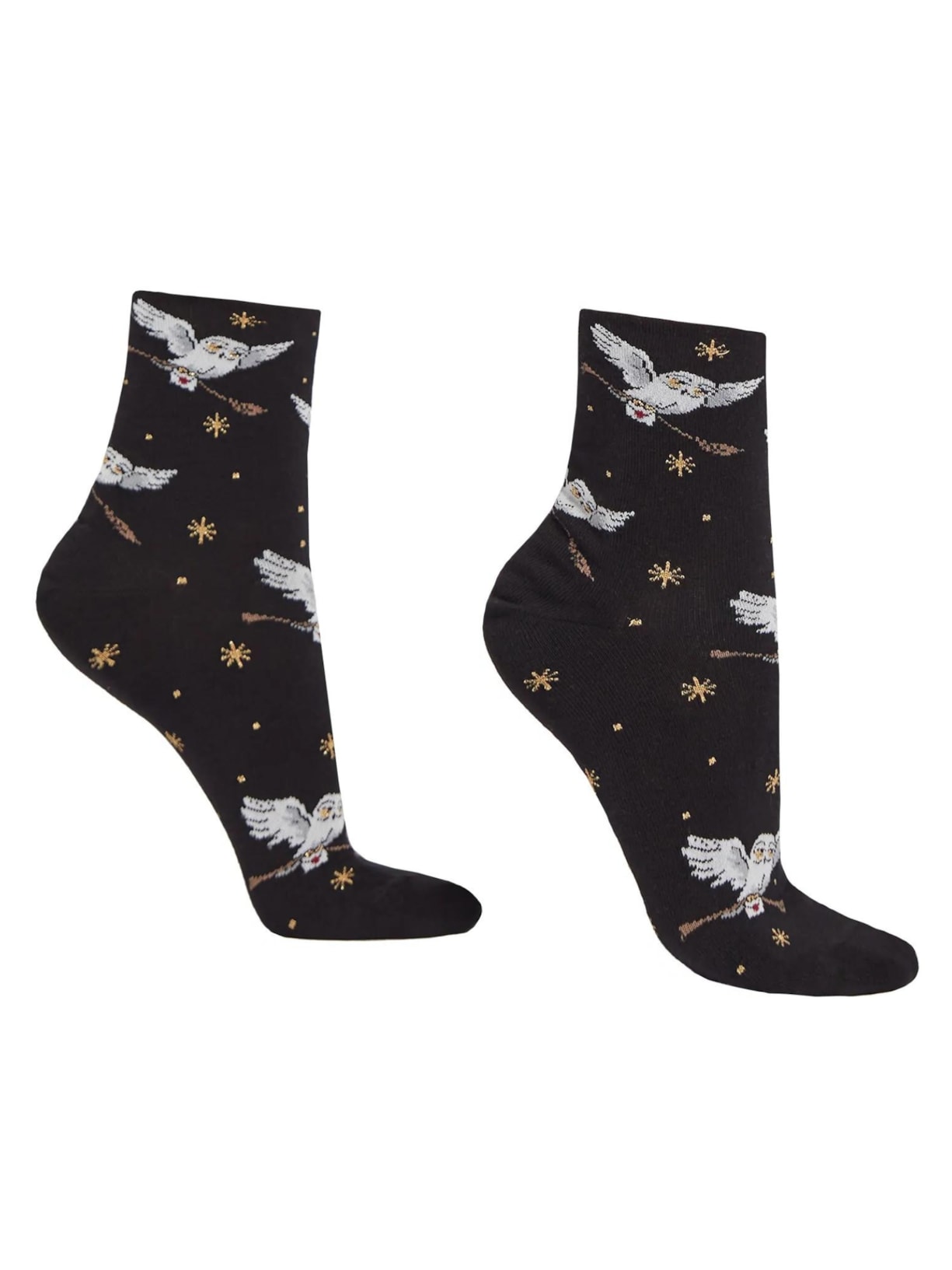 Meia Curta Harry Potter All Over - Preto