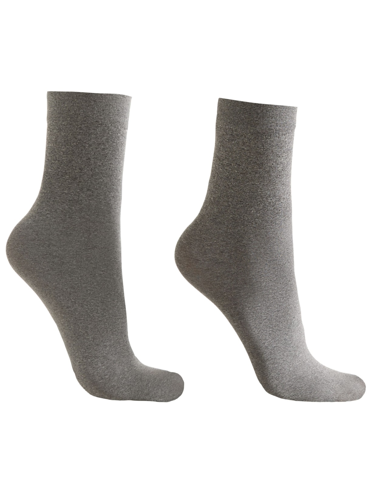 Meia Curta Macia Fio 50 - Cinza