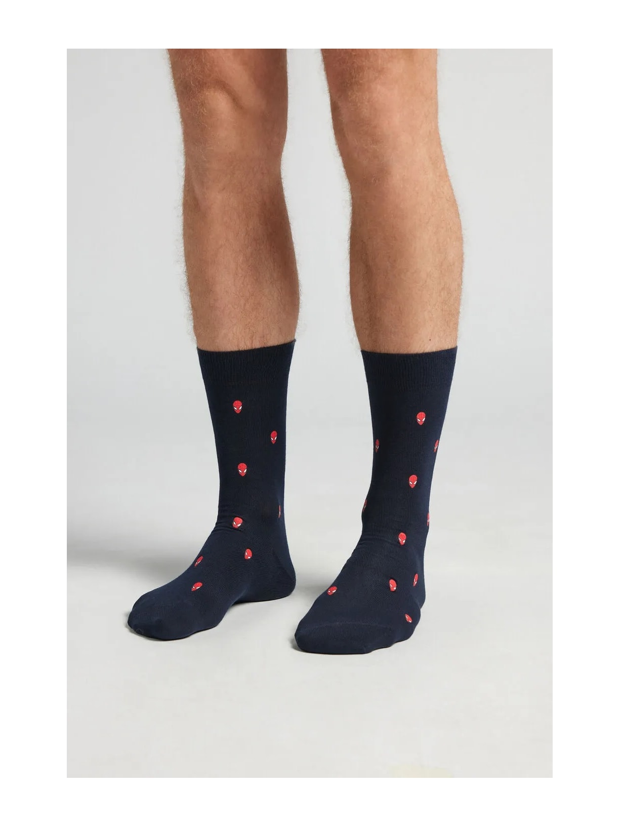 Meia Curta Marvel Homem-Aranha Em Algodão Azul Intimissimi