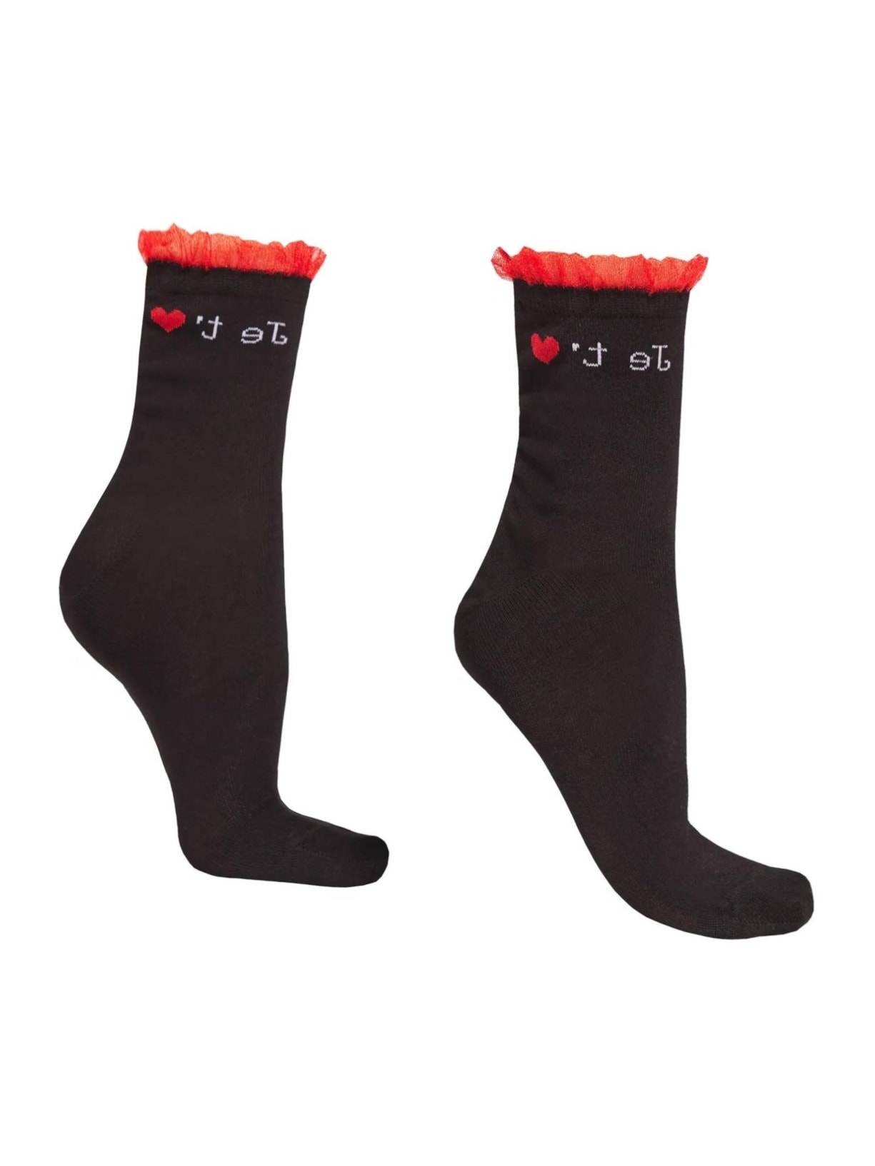 Meia Curta Romantic Style - Preto