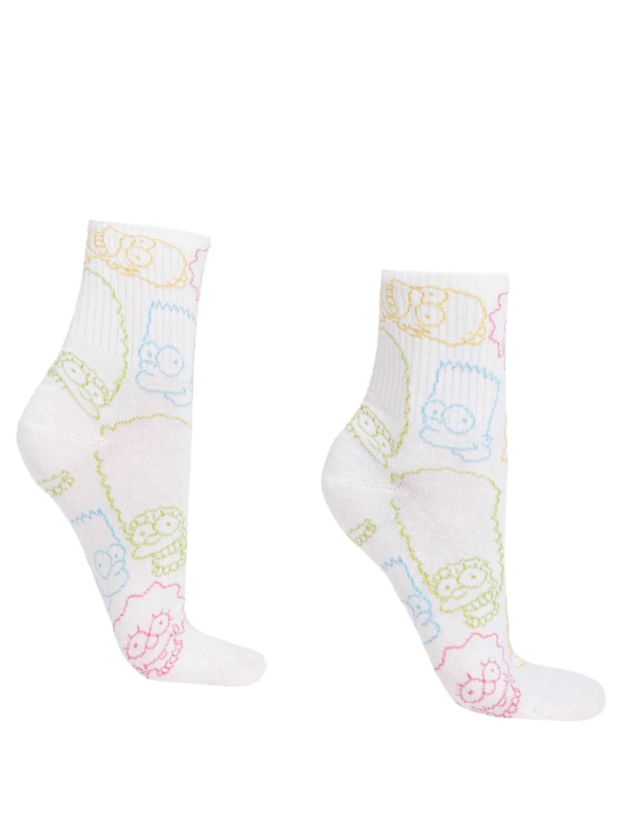 Meia Curta The Simpsons - Branco