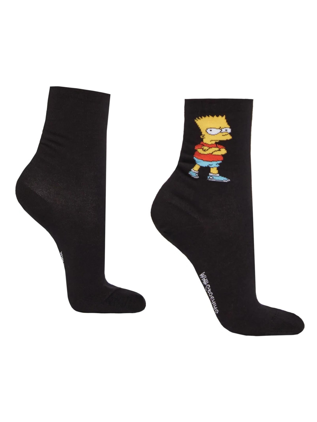 Meia Curta The Simpsons - Preto