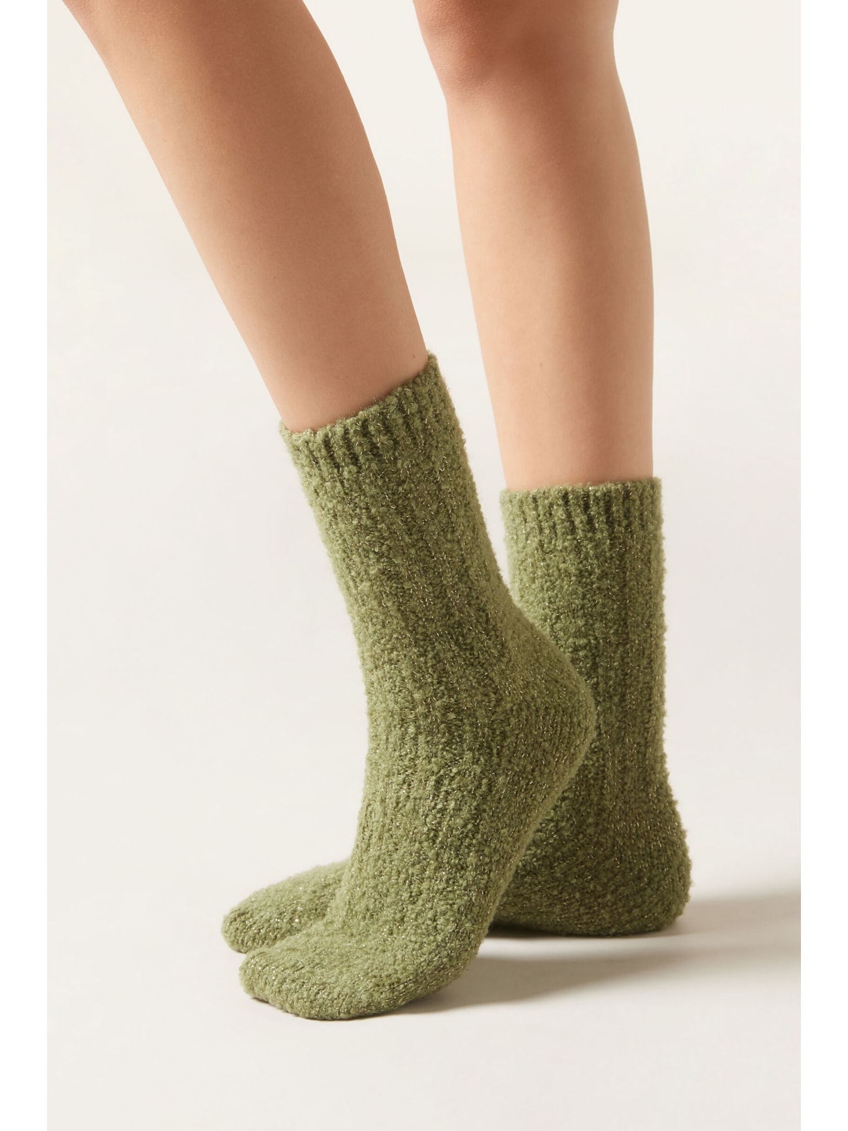 Meia Efeito Teddy Verde Calzedonia