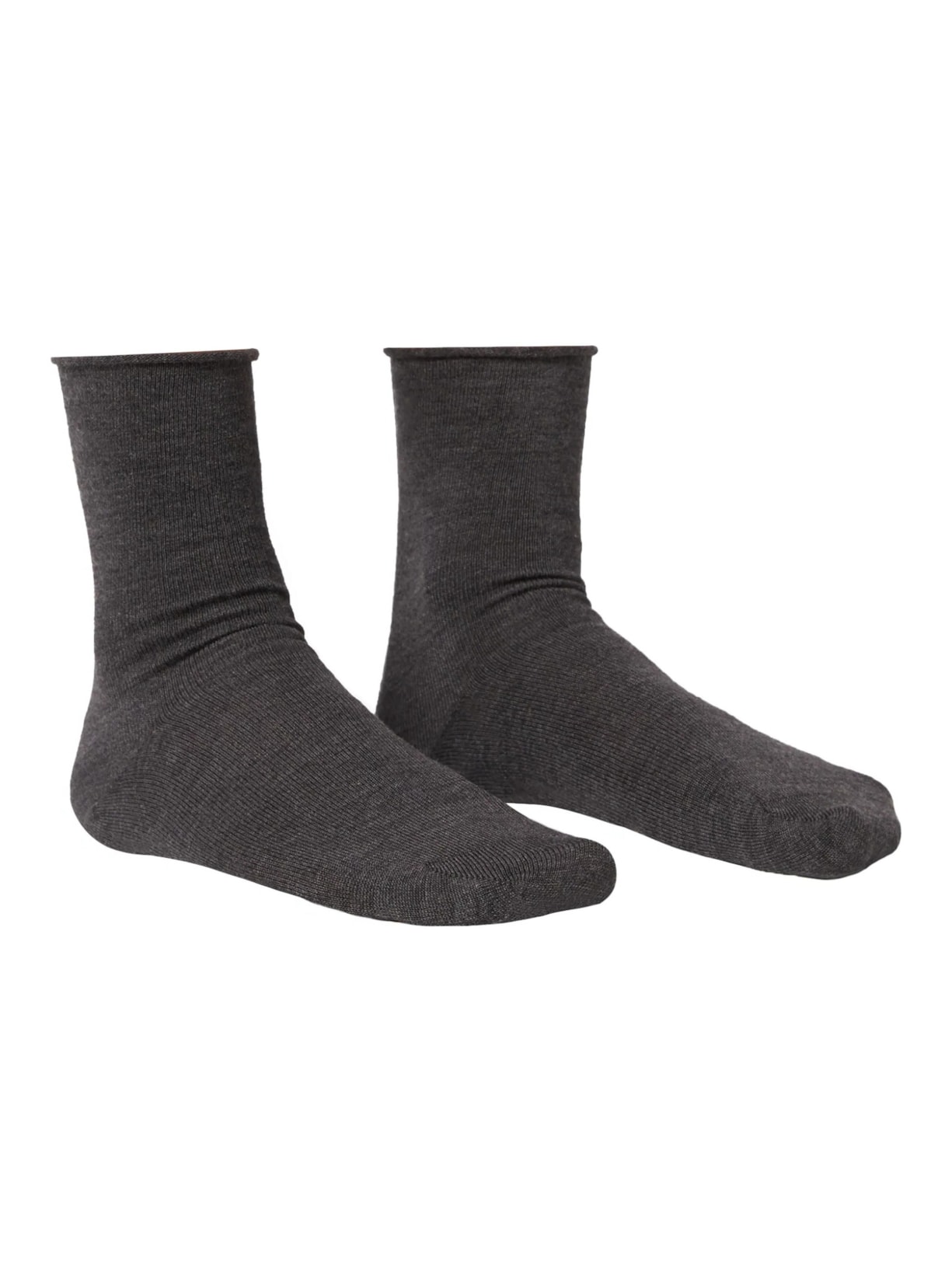 Meia Em Lã e Algodão Sem Punho - Cinza